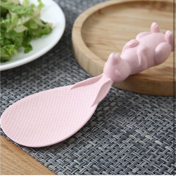 5for$10 Two Rabbit Shaped Rice Spoon, Kitchen Shovel, Standing Cooking Tools - Picture 5 of 10